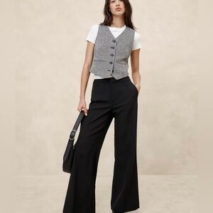 BANANA REPUBLIC SCULPTED WIDE-LEG TROUSER